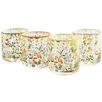 Next Tumbler-Glas 4er-Set Maisie Tumbler-Gläser mit Blumenmuster, 4-tlg., Glas