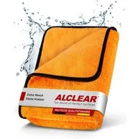 ALCLEAR 9520 Mikrofaser Trockentuch XXL für Auto 60x90 cm saugstark fusselfrei Mikrofasertuch (70% Polyester, 30% Polyamid, 60x90 cm)