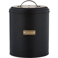 Typhoon Biomülleimer OTTO, Stahl mit Kunststoff-Inneneimer, Aktivkohlefilter, 2,5 Liter