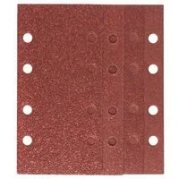 BOSCH Schleifpapier Schleifblatt-Set für Schwingschleifer, 25-teilig, 8 Löcher 2607019495, mit Klett, gelocht