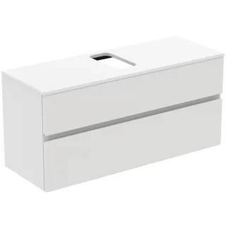 Ideal Standard Waschtischunterschrank Finesse Ausschnitt r/l 1202x440x558mm 2 Auszüge Weiss matt, E3 E3479Y1