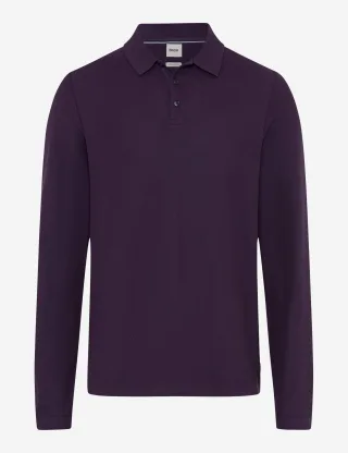 Brax Herren Polo Style PRINCETON plum, dunkles lila, Gr. 5XL
