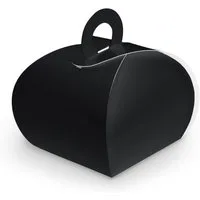 itenga Geschenkbox itenga Geschenkbox mit Griff schwarz aus Karton