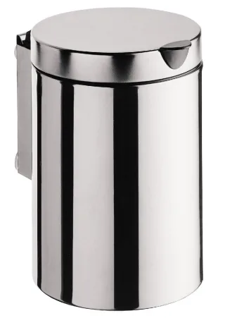 emco system 2 Abfallbehälter mit Deckel Wandmodell, 3 l, rund, edelstahl, 355300100 355300100