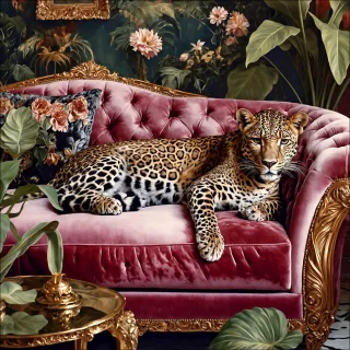 Glasbild BIG CAT