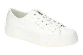 Calvin Klein VULC FLATFORM LOW YW01771 0K4 Wei? - sportliche Damenschuhe mit ...