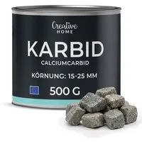 Creative Home Vergrämungsmittel Karbid, Reines Calciumcarbid, Carbid für Verwendung, 500 g, Krönung 15-25 mm