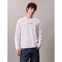 Calvin Klein Langarmshirt LS RLXD STANDARD LOGO CREWNK TEE Rundhalsausschnitt, relaxed fit