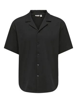 ONLY&SONS - ONSEDDIE RLX SS RESORT SHIRT Black - Gr. - L