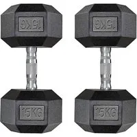 TLGREEN Hantel-Set Hexagon Hanteln, (Rutschsicher Ummantelt, Gummi Beschichtet), Gusseisen Gewichte für Damen und Herren Krafttraining
