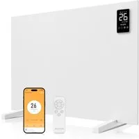 Brandson Infrarotheizung Infrarotheizung 450 W mit App, Fernbedienung & Trockengestell, Tuya & Alexa, Timer 1–24 h, ECO, Wand- oder Standmontage