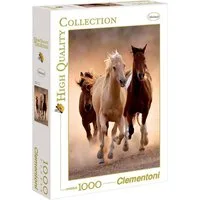 Clementoni® Puzzle High Quality Collection Puzzle "Running Horses", 1000 Puzzleteile