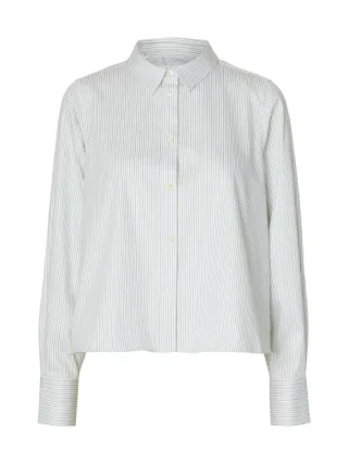 selected women - SLWROMIE LS RELAXED SHIRT Gelb - Gr. - 42