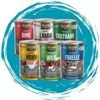 Belcando Baseline Mixpaket - hochwertiges Nassfutter mit 6 verschiedenen Sorten 6x400g, Nassfutter für: Hunde