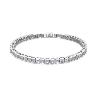 Luxenter Armband in Silberoptik mit brillantgeschliffenen Zirkonia – Zaix
