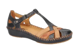 Pikolinos Damen Sandale VALLARTA 655-0732C5 navy-blue-brandy Keilsandalen