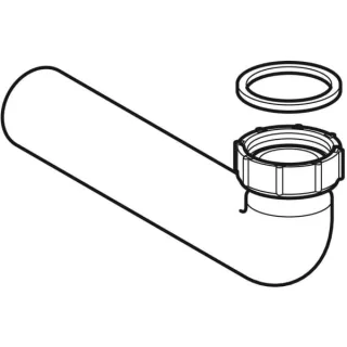 Geberit Anschlussbogen 90Gr mit ÜM zu UP-Geruchsverschluss für Waschtisch, 242021111 242021111