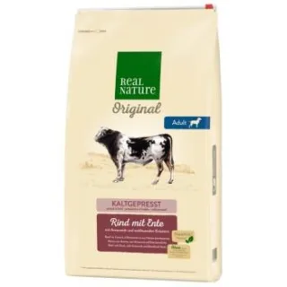 REAL NATURE Trockenfutter Hund, Adult, Rind mit Ente 12 kg
