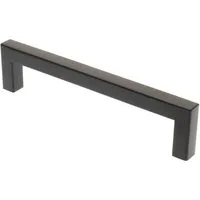 livingpoint24 Möbelgriff Möbelgriffe BA 128 - 480mm Küchengriffe Schwarz matt Türgriff eckig (1-St., 13), Modern