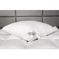Kopfkissen HS89 Kopfkissen Daunen 100% Natur Federn Daunenkissen Kissen 80x80 cm, Bezug: Baumwolle, Rückenschläfer, Seitenschläfer, Bauchschläfer, Schadstoffgeprüft