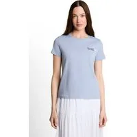 TOM TAILOR Denim Kurzarmshirt Sommershirt mit Stickerei
