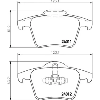 Hella Bremsbel?ge hinten Volvo Xc90