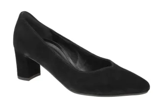 Gabor 82.152.47 Damen Pumps Schwarz Echtleder Blockabsatz 5,5cm