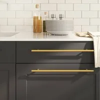 vidaXL Möbelgriff, Möbelgriffe 5 Stk. Golden 320 mm Edelstahl