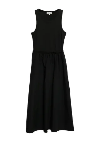 s.Oliver Red Label - Ärmelloses Midikleid mit Tunnelzug schwarz - Gr. - 38