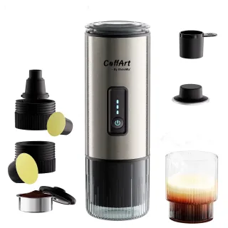 [EU Direct] BioloMix Portable Coffee Machine for Car & Home DC12V Expresso Coffee Maker Fit Nexpresso Dolce Pods Capsule
