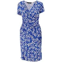 YC Fashion & Style Minikleid Elegantes Wickelkleid mit fließendem Fall Alloverdruck