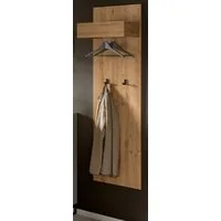 Inn.Furn Garderobenpaneel Borga (Wandgarderobe in Eiche Artisan, 50 x 160 cm), mit verdeckter Kleiderstange