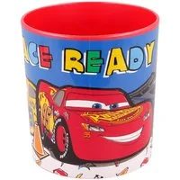 Disney Cars Becher - Mikrowellengeeigneter Kunststoffbecher 390 ml – für Kinder, 1-tlg., ideal für den täglichen Gebrauch, perfekt für die Kinder