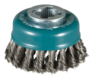 Makita Topfbürste, 80 mm - gezopft - verzinkter Stahl - X-LOCK - D-73374