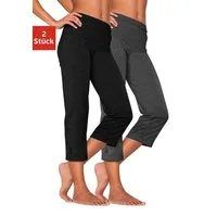 Vivance Active by Lascana Caprihose (2er-Pack) mit Gummibund, Loungewear