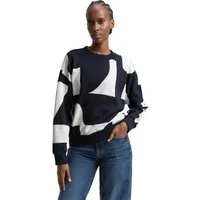 TOM TAILOR Denim Sweatshirt mit All-Over Print