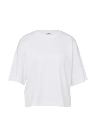 s.Oliver Red Label - Weit geschnittenes T-Shirt weiß - Gr. - 40