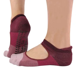 2 Paar Damen rutschfeste Grip Low Cut Unsichtbare Pilates Yoga Socken