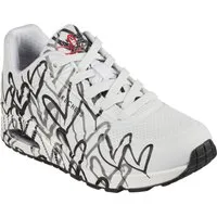 Skechers UNO-SPREAD THE LOVE Wedgesneaker Freizeitschuh, Halbschuh, Schnürschuh mit coolem Graffiti-Print