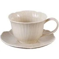 EKA Kaffeeservice Florange Beige Kaffee-Set (12-tlg), Porzellan