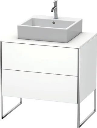 Duravit XSquare Konsolenwaschtischunterbau bodenstehend Weiß Matt 800x548x778 mm - XS492001818 XS492001818