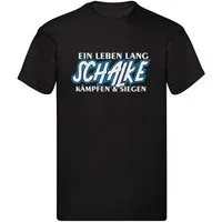 G-graphics T-Shirt Ein Leben lang – SCHALKE – kämpfen & siegen (1-tlg) Herren T-Shirt mit einem Motiv für den echten Fan