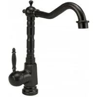 wohnwerk.idee Badarmatur Waschbeckenarmatur Wasserhahn Gold Schwarz Vintage Antik Bona