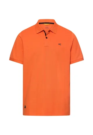 camel active - Poloshirt mit Druckknöpfen burned orange - Gr. - 4XL