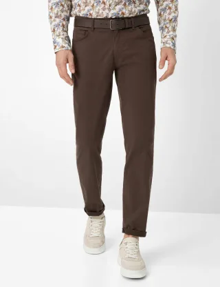 Brax Herren Five-Pocket-Hose Style CADIZ CHOCOLATE, dunkelbraun, Gr. 44/32