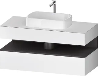 Duravit Qatego Konsolenwaschtischunterbau wandhängend Weiß Matt 1200x550x600 mm - QA4732049180000 QA4732049180000