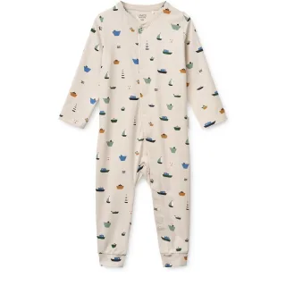 Liewood Birk bedruckter Pyjama-Einteiler Mini Sailing