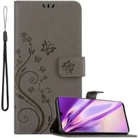 Cadorabo Handyhülle für Huawei P30 PRO Hülle Huawei P30 PRO, Hülle Schutzhülle Blumen Flower mit Standfunktion Kartenfach Magnet