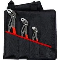Cobra Zangen-Set, 3-teilig rot, gezahnte Griffflächen, integrierter Klemmschutz