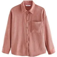 Next Langarmhemd Langärmelige Hemdjacke aus Kord (1-tlg)